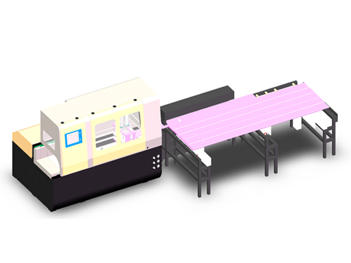 全自動(dòng)上料、下料自動(dòng)化切割機(jī)SDY-QF-V